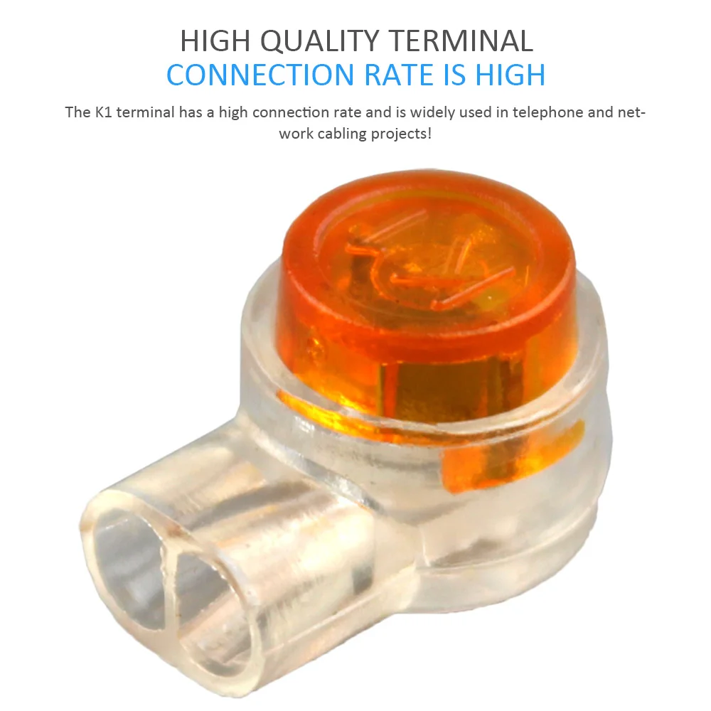 5 шт. обжимные соединительные клеммы Rj45 K1 разъем водонепроницаемая проводка Ethernet
