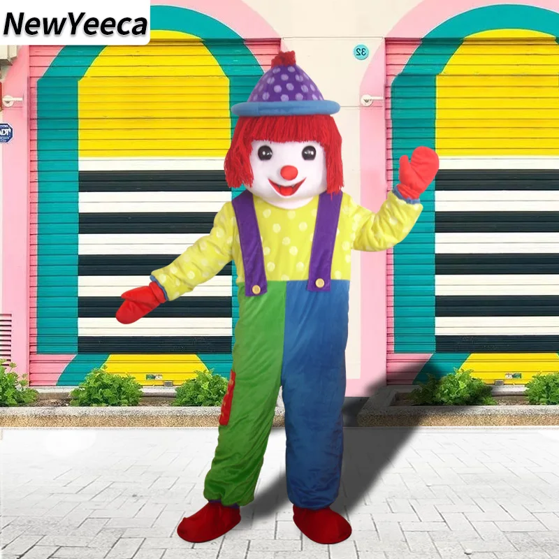 

3 Kinds of Funny Clown Cartoon Mascot Cosplay Costume Doll Performance Clothing Halloween Christmas Easter Birthday Party