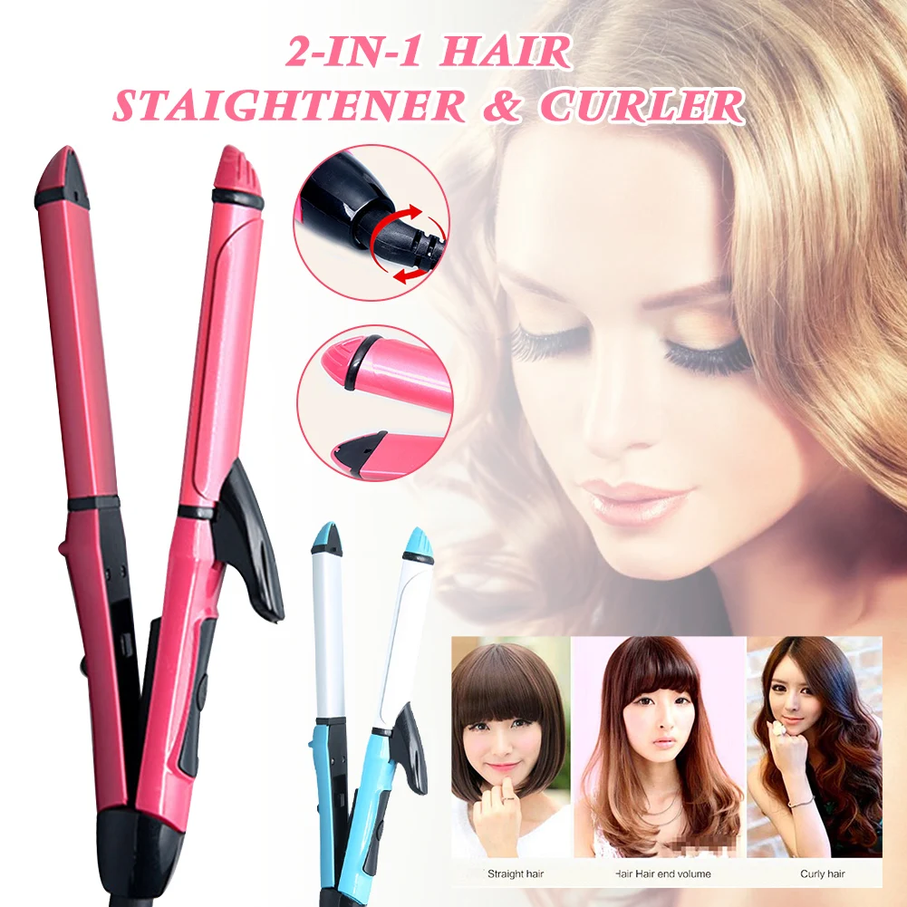 

Two-in-one Curling Iron Straight Curling Dual-use Bangs Inner Buckle Curling Iron Hair Straightener Splint Hair Iron