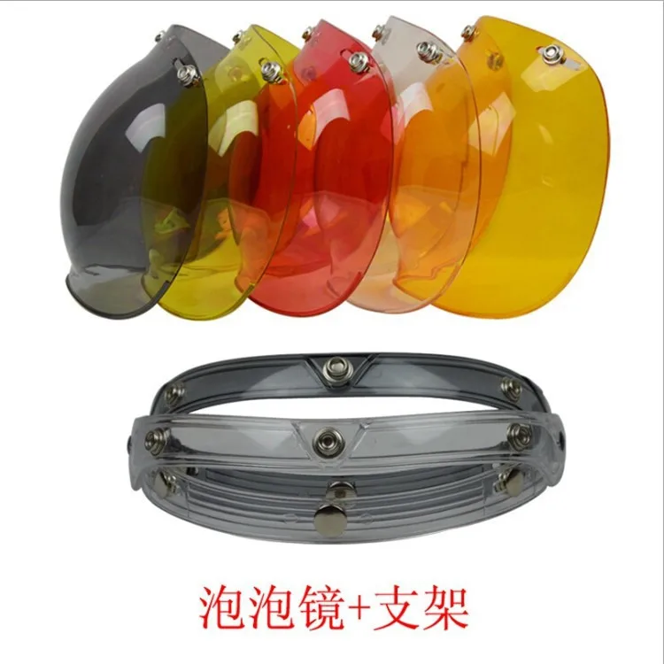 1 шт. Универсальный мотоциклетный шлем козырек реактивный Ретро Маска для шлема