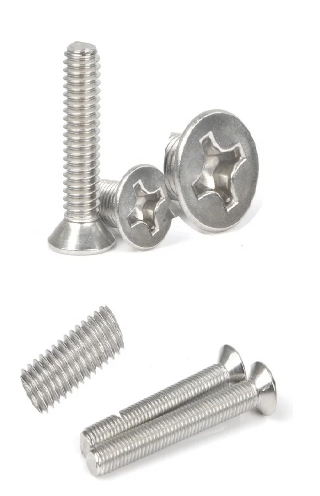 100pcs/lot UNC 6-32*3/16 1/4 5/16 3/8 1/2 5/8 3/4 7/8 1 inch Stainless steel A2 flat head countersunk phillips screw