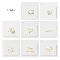 8 styles greeting card with envelope best wishes thanksgiving day thank you card birthday gifts blessing postcard