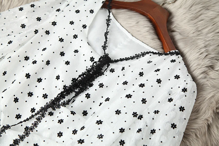 

Europe and the United States women's clothing New Summer 2021 Short sleeved flower print Fashion dress with slit