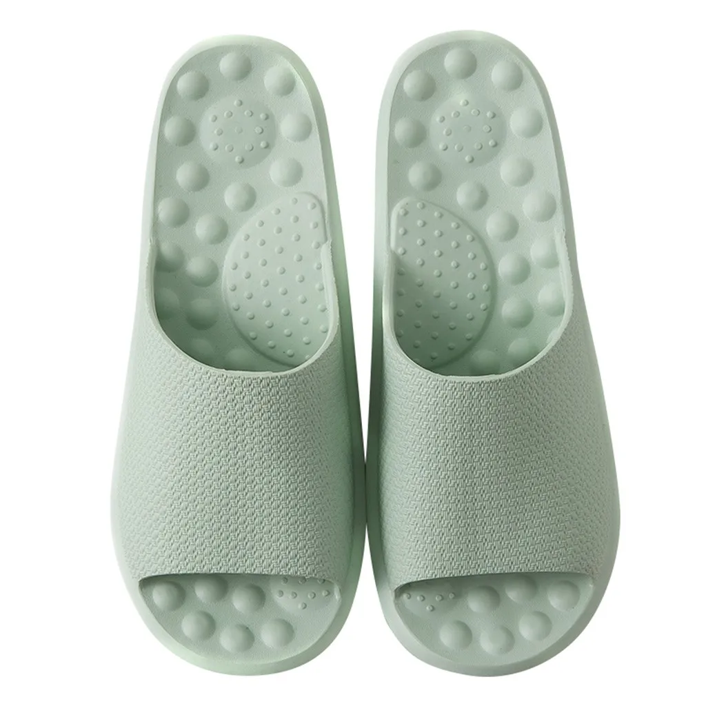 Летние домашние тапочки Для женщин Ванная комната нескользящая обувь EVA Легкие