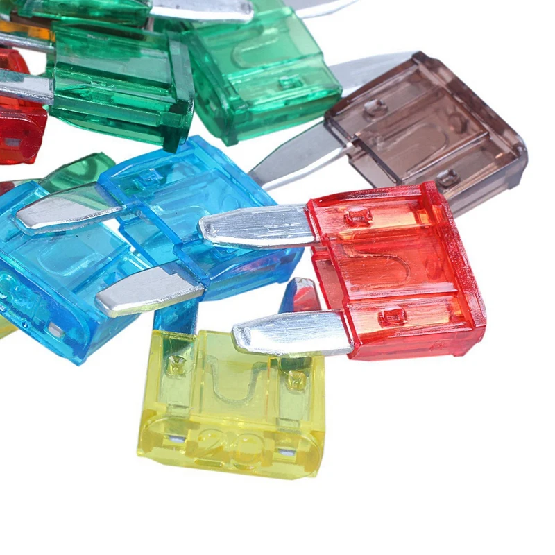 WSFS горячий 35 шт смешанный мини-предохранитель лезвия Авто Мотоцикл 5 7 10 15 20 25 30