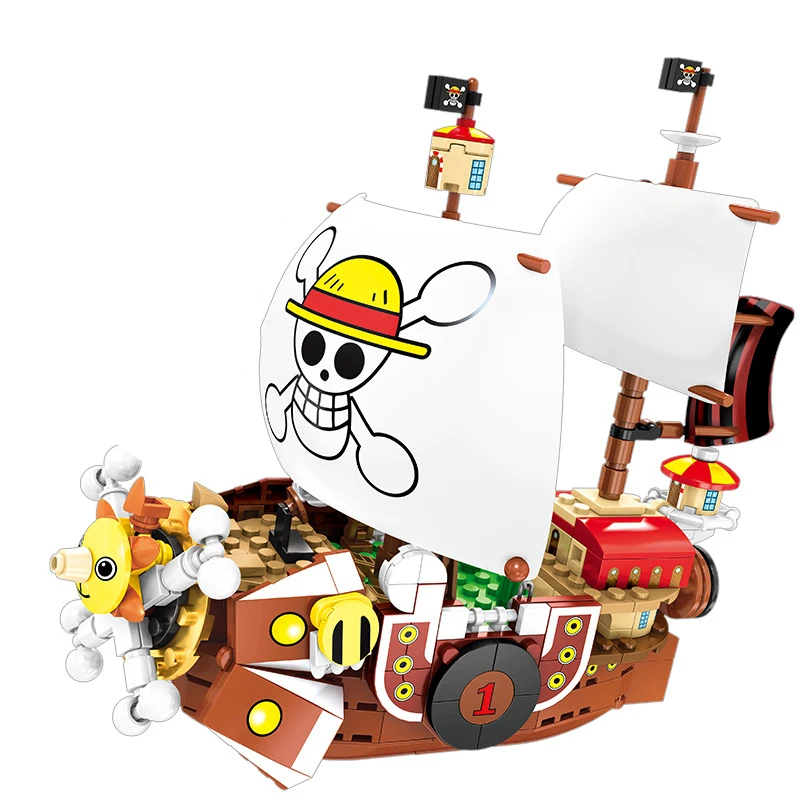 Цельная фигурка Король Обезьяна D. Luffy Nami тысяча солдат Мери корабль строительные