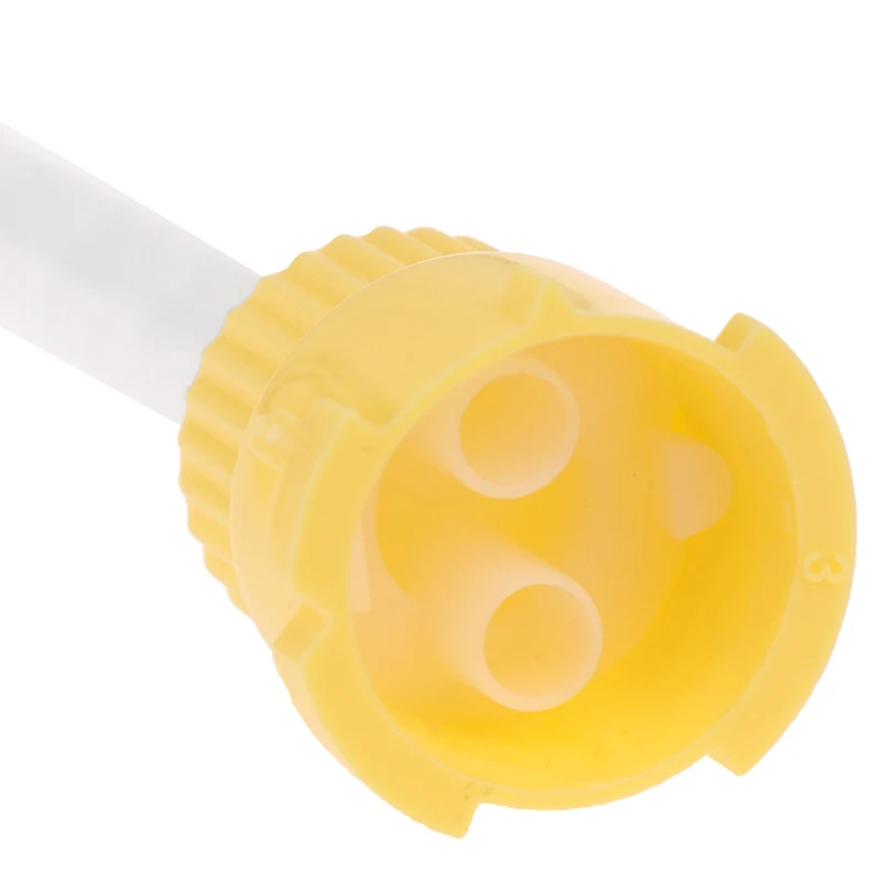 

50 шт. 1:1 стоматологические материалы стоматология силиконовый резиновый пистолет конвейерная смешивающая головка 3,5 мм одноразовая силико...