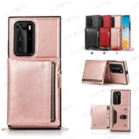 luxury fashion leather case for samsung galaxy note 20 10 9 s21 s20 s10 s9 fe ultra plus pro with lanyard shockproof cover coque