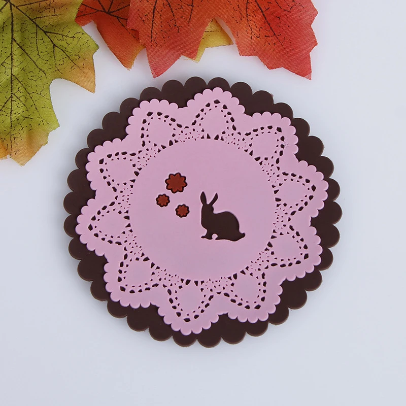 Подставки для напитков из ПВХ креативные подставки кофейных кружек термостойкие