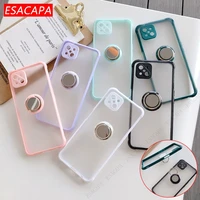 Candy Color Shockproof Case for OPPO Reno Lite Pro Find Neo Phone Cases Metal Ring Stand Cover for Realme Pro