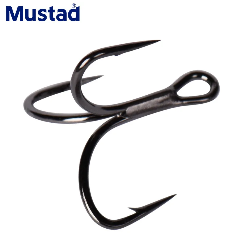 

1 Pack Mustad TG76NP Fishing Hooks Strong Three Anchor FishHooks High Carbon Steel Treble Hooks Sea Carp Fishing Worm Lure Hooks