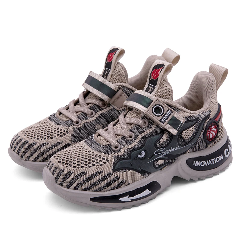 Брендовые кроссовки для мальчиков Детская обувь бега Уличная на полой подошве