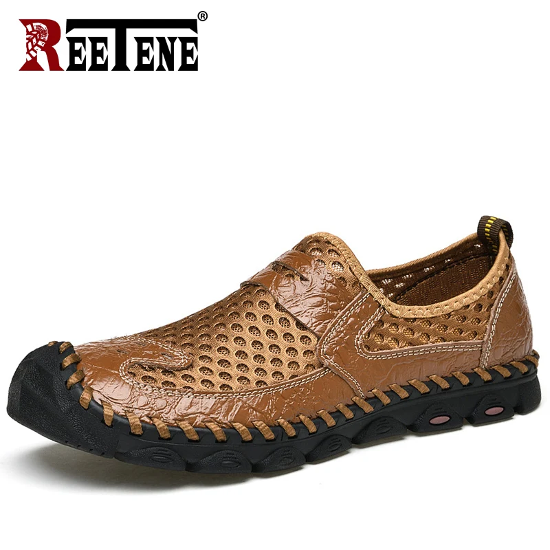 Удобные повседневные мужские кроссовки REETENE дышащая спортивная обувь мужская