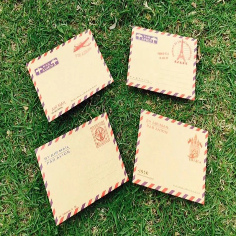 10 шт./лот большой Винтажный конверт открытка письмо канцелярские бумажные