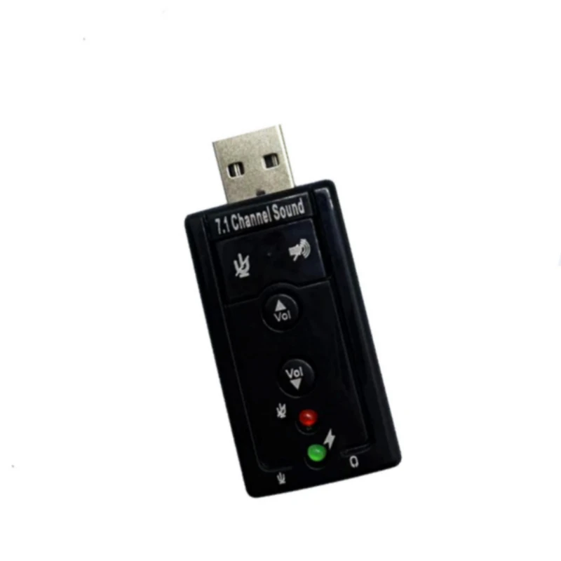 USB 2 0 аудио 7 1 виртуальный канал Звуковая карта Внешний Микрофон Динамик адаптер
