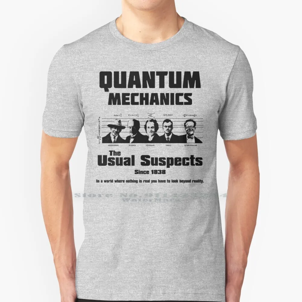 

Квантовая механика-обычная футболка для подозреваемых, хлопок 6XL, квантовая механика, Квантовая физика, физики, научные ученые