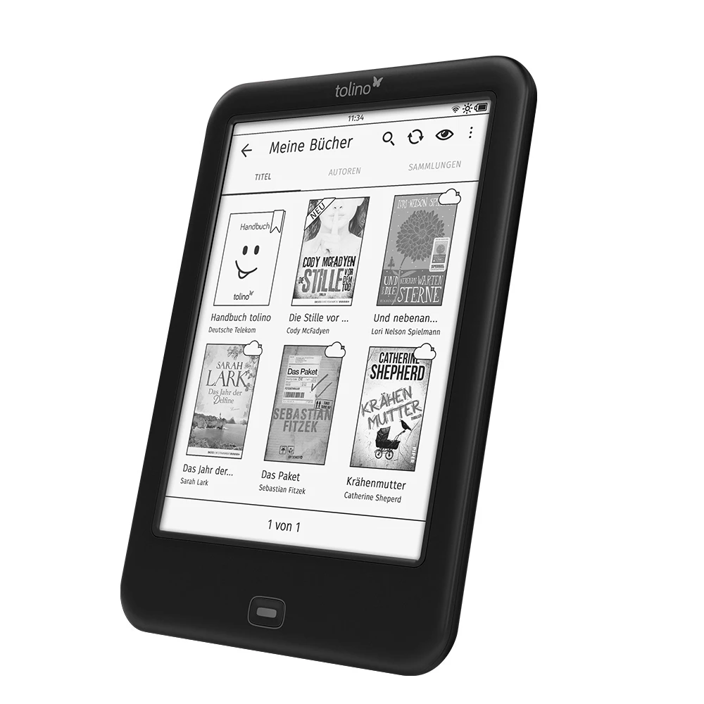 Tolino Shine2 HD 300PPI для чтения электронных книг читалка 6 дюймовый ink экран электронная