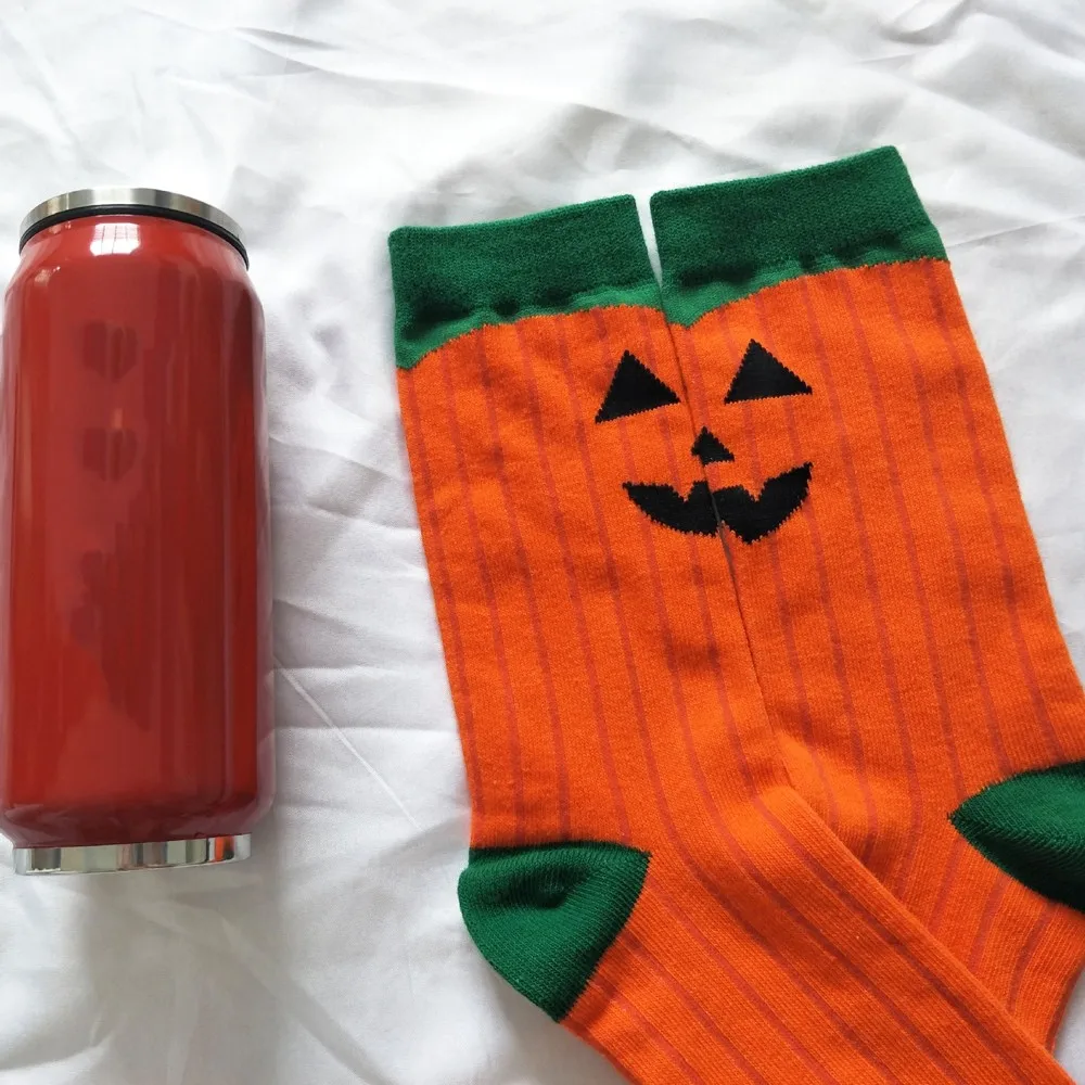 Новые носки унисекс с рисунком на Хэллоуин впитывающие пот дышащие принтом