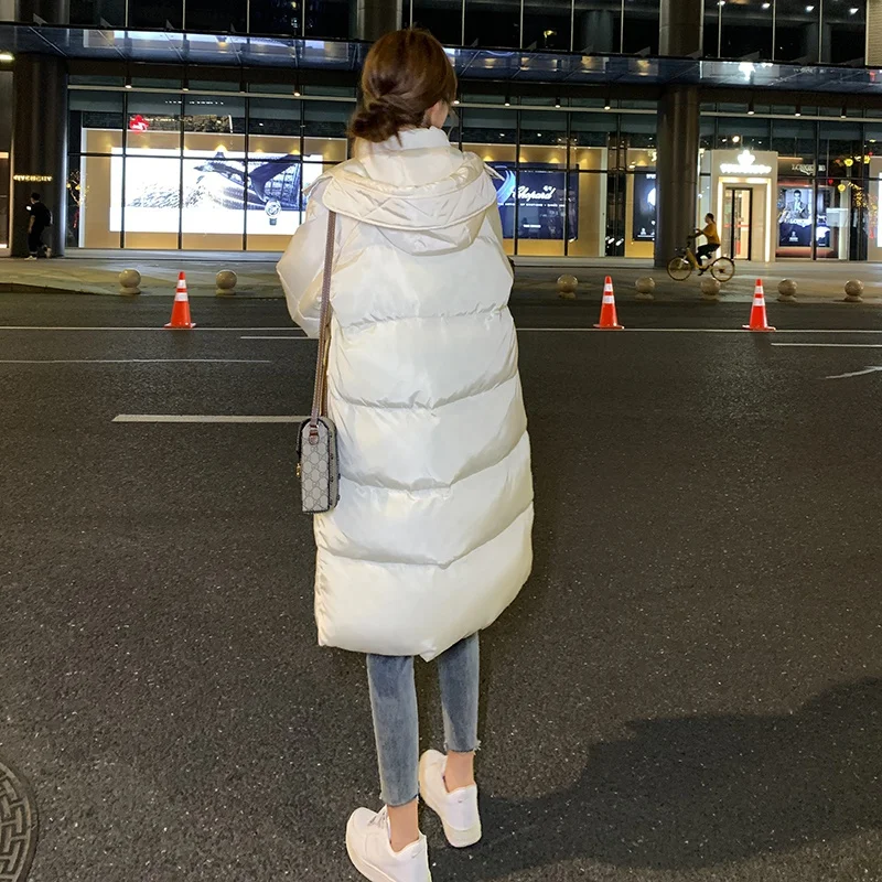 Пальто женское зимнее с капюшоном на хлопковой подкладке молнии | Женская одежда