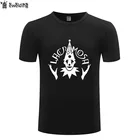 Футболка мужская с принтом музыки рок Lacrimosa, Готическая металлическая тенниска в стиле хип-хоп, хлопковая рубашка с коротким рукавом, уличная одежда