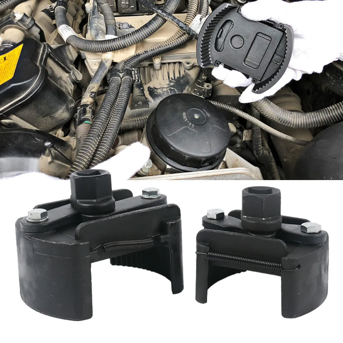 

Ключ для фильтра масляный универсальный, 60-80 мм, из литой стали