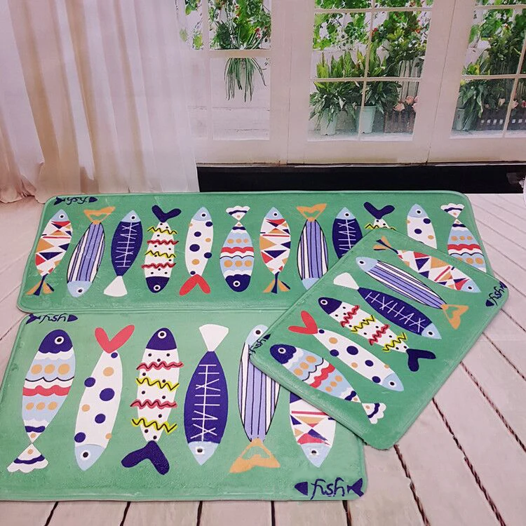 Дверной коврик с принтом птиц и цветов Нескользящие Придверные коврики для зоны