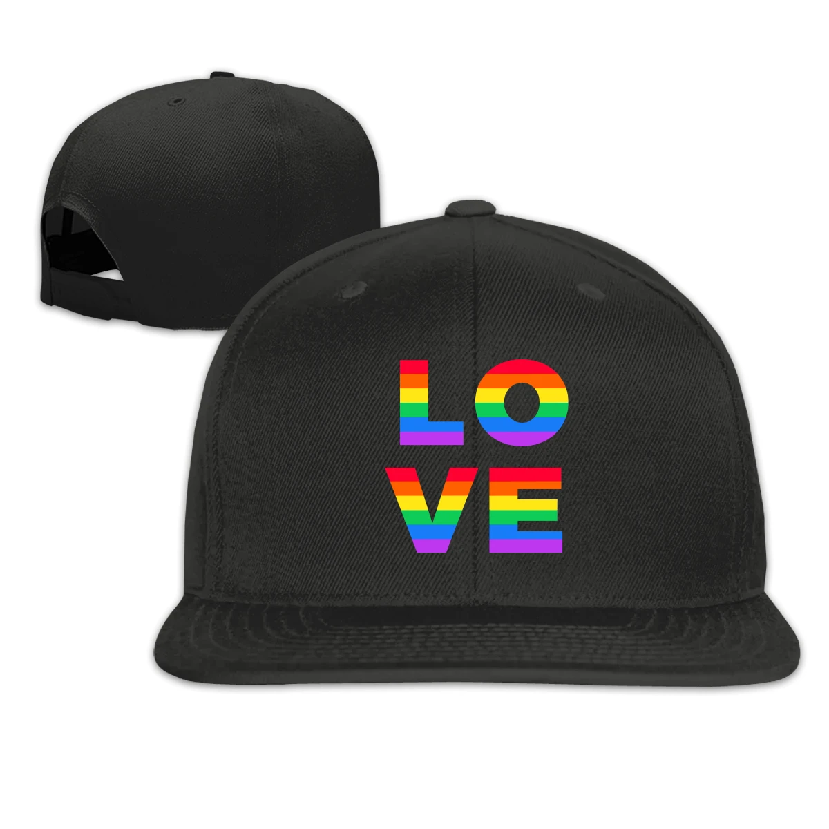 

Gay Pride Flag Love Is Love T man's womens Fashionable breathable Sun Caps