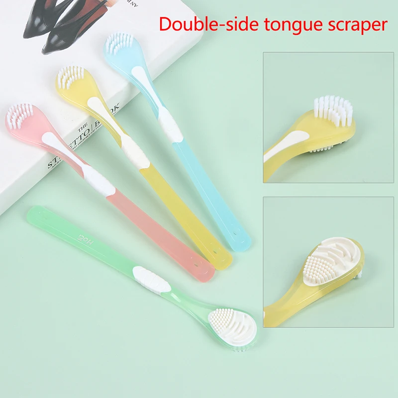 

Двусторонняя щетка для чистки языка