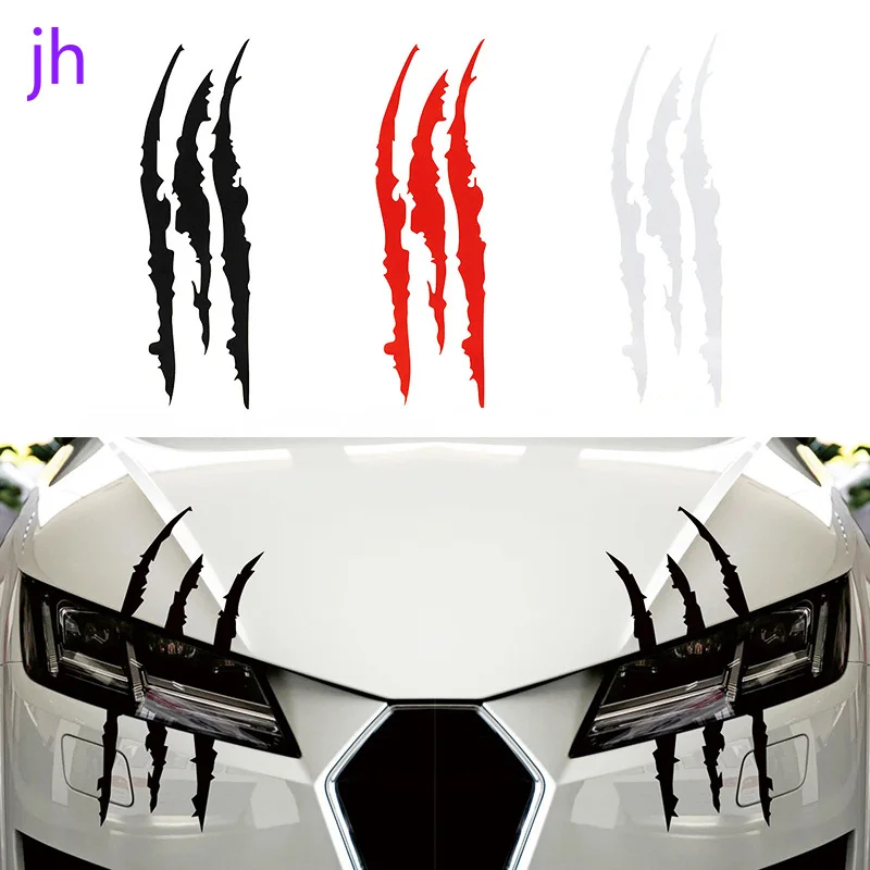 

Auto Car Sticker Reflective Monster Claw Scratch Stripe Marks Headlight Decal A