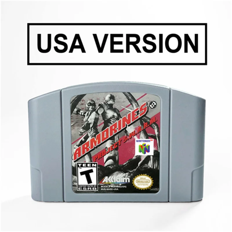 

Armorines Project S W A R M. For 64 Bit Video Game Cartridge USA Version NTSC Format