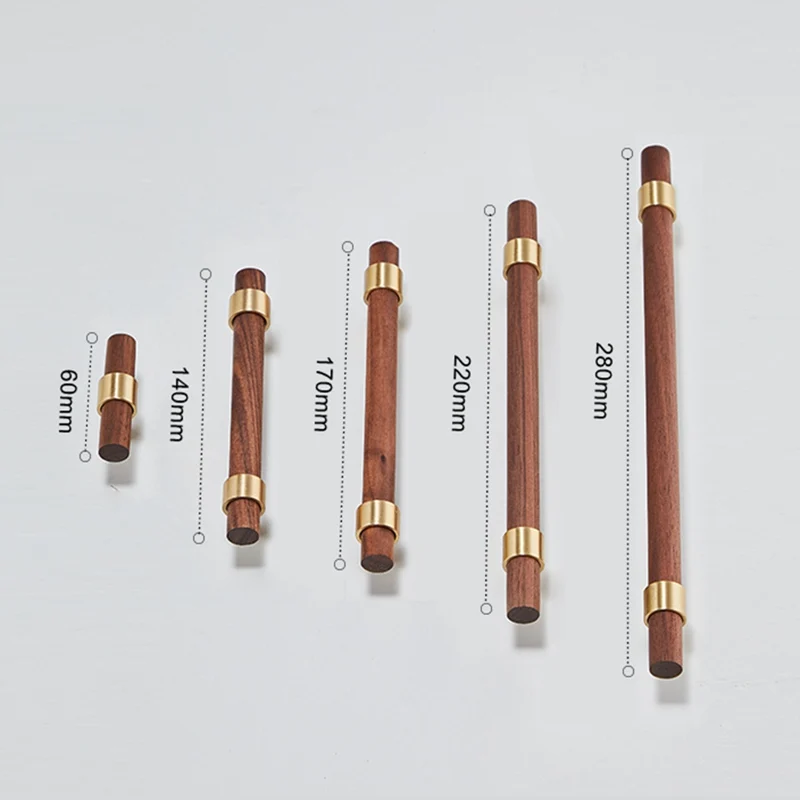Деревянные ручки для кухонных шкафов и ящиков латунные мебели шкафа двери