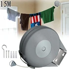 Выдвижная веревка для одежды, 15 м