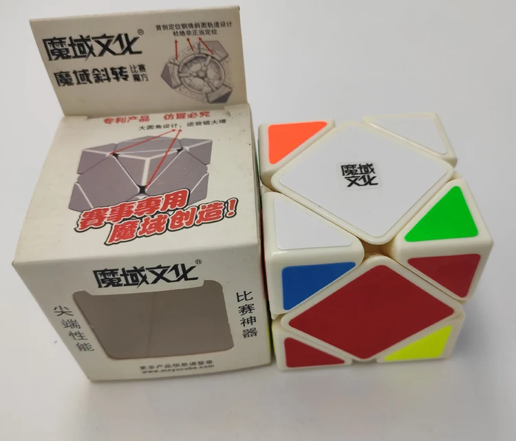

Moyu Skewby белый cubo magico головоломка образовательная игрушка Прямая поставка