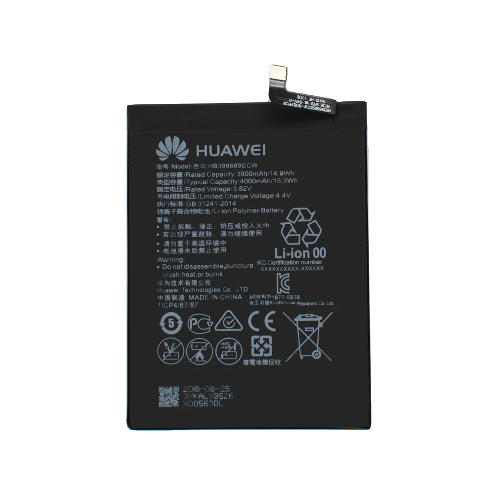 Huawei 100% оригинальный HB396689ECW для Mate 9 аккумулятор литий ионный перезаряжаемый