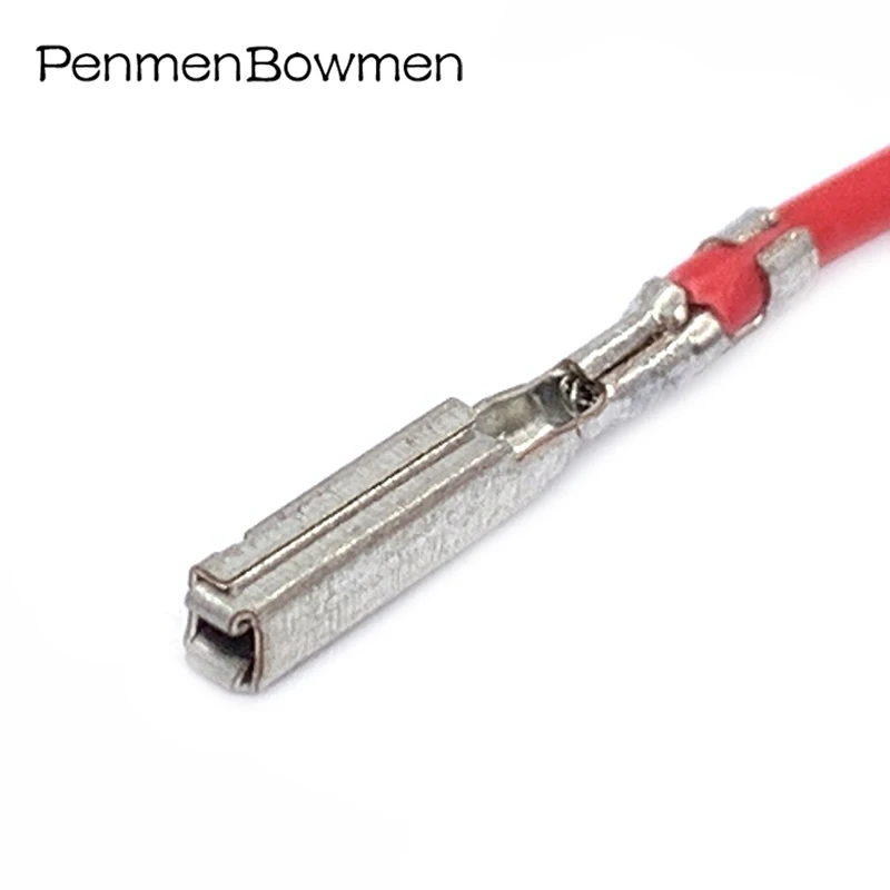 

Auto Tyco Crimp Terminal Wire Female Electrical Connector Plug Mental Splice Pins Loose Terminal With 22AWG Cable DJ621YA-F1.2A