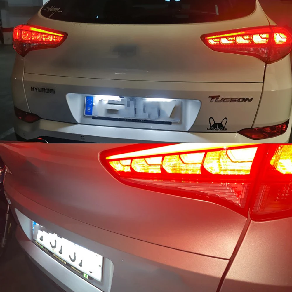 Светодиодная лампа для номерного знака без ошибок Hyundai Tuscon 2015 2016 2017 2018 IX35 2015-2018 2