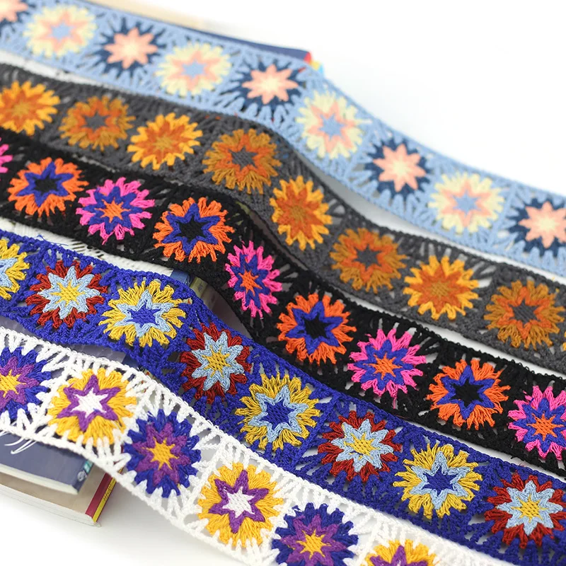 Кружевная вышивка с цветочным крючком ширина 4 5 см | Дом и сад