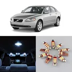 Белая лампа Canbus без ошибок, интерсветильник лампа в комплекте для 2000-2007 2008 2009 2010 Volvo S40, купольная Лицензионная лампа для карты