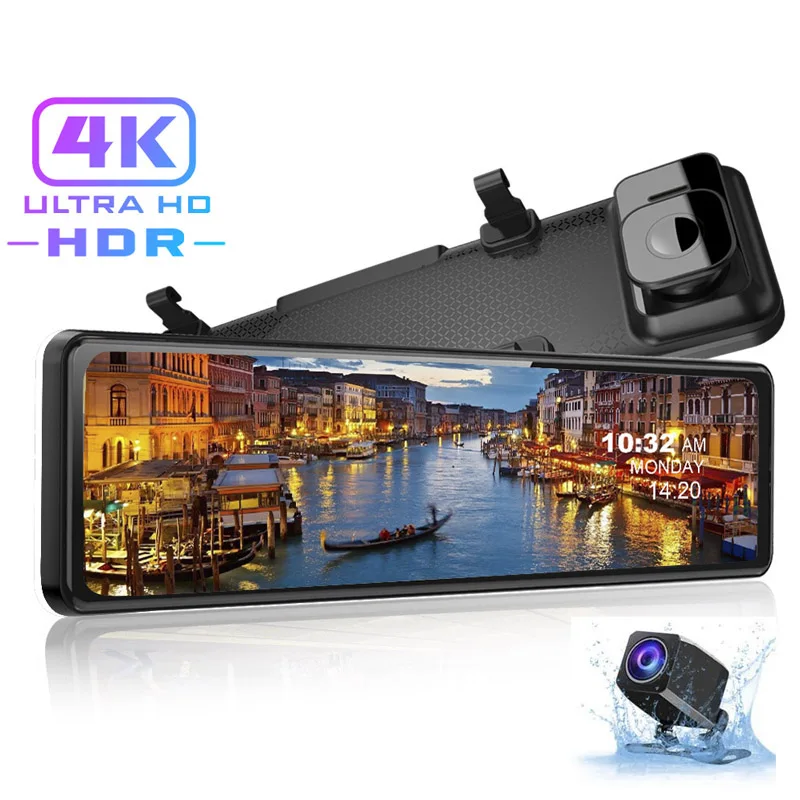 Видеорегистратор SKARA 4K Автомобильный видеорегистратор Sony IMX 415 12-дюймовый