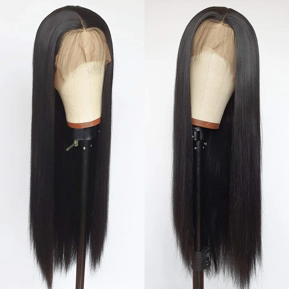 

Long Straight Wig Synthetic Lace Front Wigs with Baby Hair Silky Straight Lace Wig Heat Resistant Fiber Hair