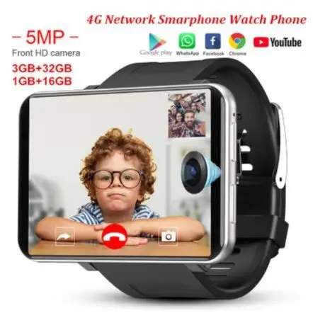 

DM100 4G 2.86 Inch Screen Smart Watch Android 7.1 OS Phone 3 GB 32GB 5MP Camera 480*640 Ips Screen 2700mah Battery Smartwatch