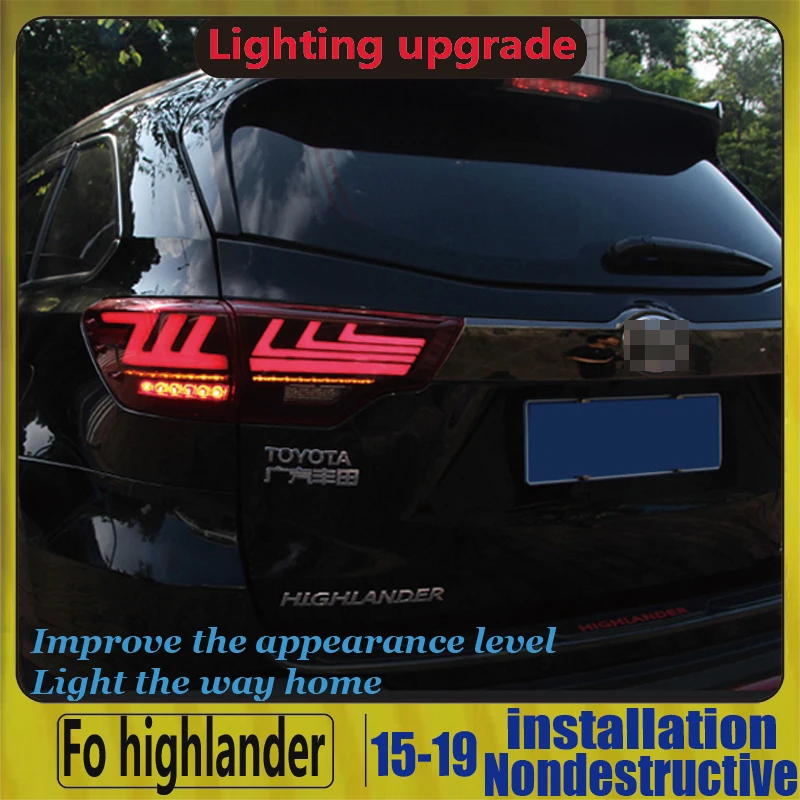 Задний светодиодный фонарь для Toyota задние фары Highlander 2015-2017 | Автомобили и