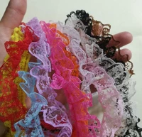 1m guipure tulle lace ribbon trim 2 5cm diy sewing white black purple lace fabric dress decoration craft dentelle au metre lq27
