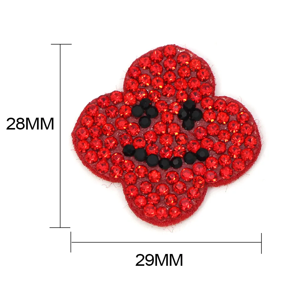 10 шт. стразы со смайликом патчи нетканые для одежды плоская задняя часть пушистая
