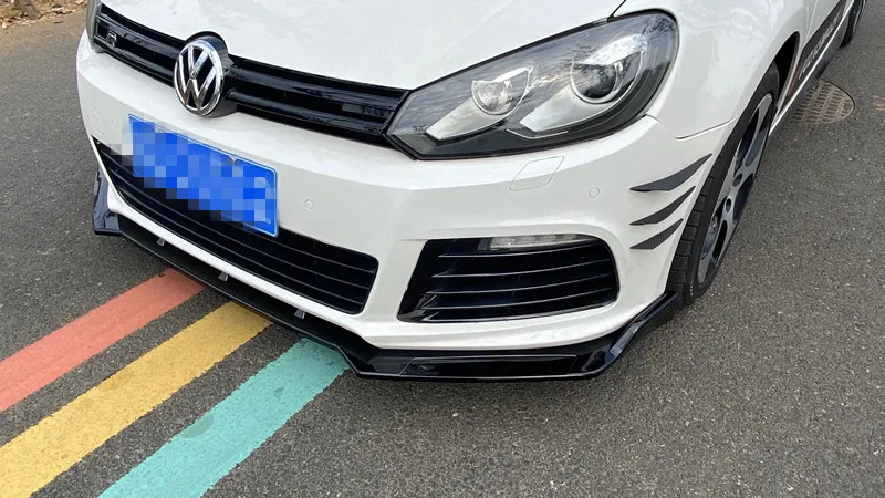 

For Volkswagen GOLF 6R Body kit spoiler 2010-2012 For GOLF 6-R ABS Rear lip rear spoiler front Bumper Diffuser Bumpers Protector