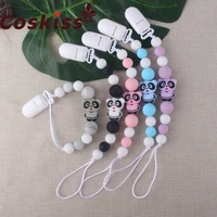 coskiss 1pcs cute simple cute cat infant toddler newborn pacifier chain clip teether chain baby pacifiers chain molar gift