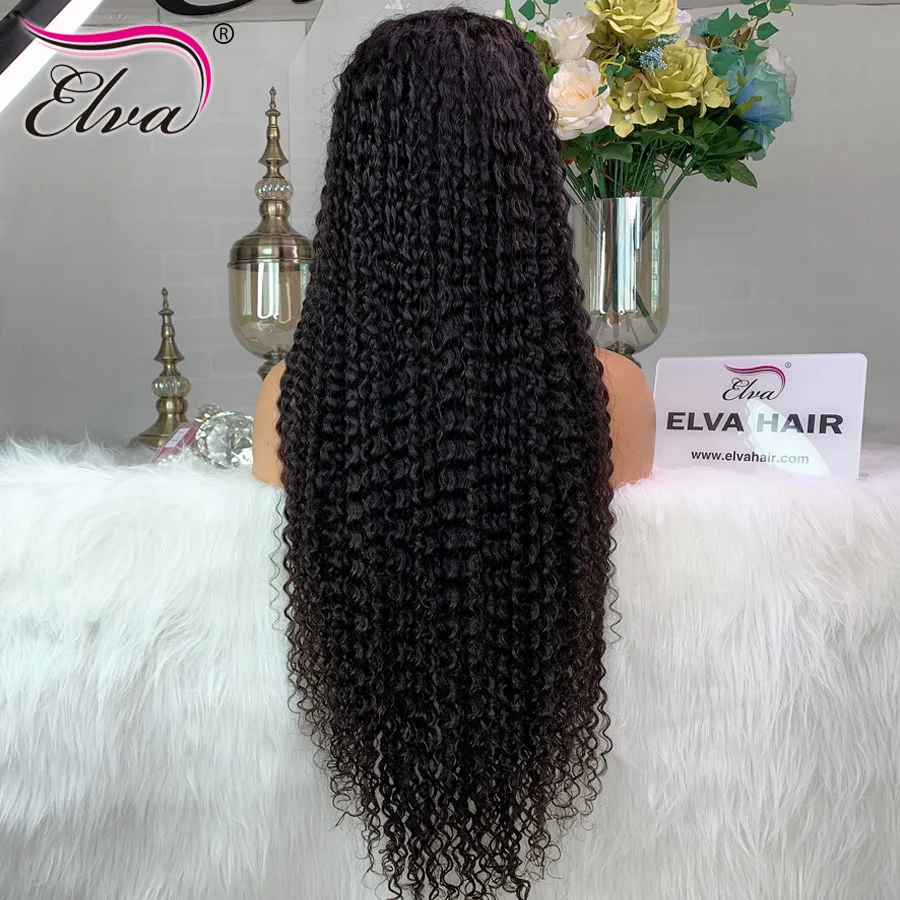 32 ''кружевные передние человеческие волосы парики для черных женщин кудрявые
