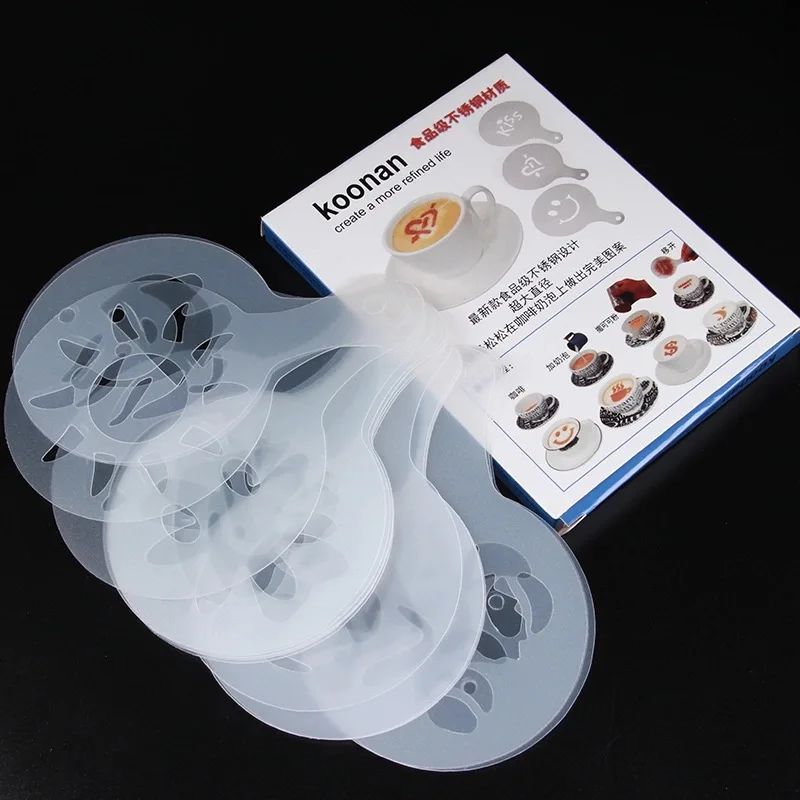 16 шт. трафареты для бариста кофе латте капучино | Дом и сад