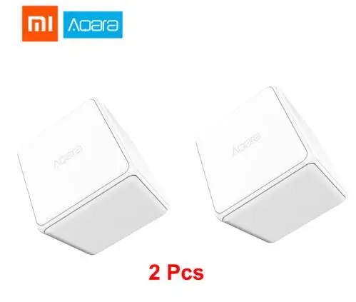 Xiao mi aqara контроллер magic cube Zigbee версия проверена шесть действий устройство умного дома работает с приложением mi jia Home - Цвет: 2pcs