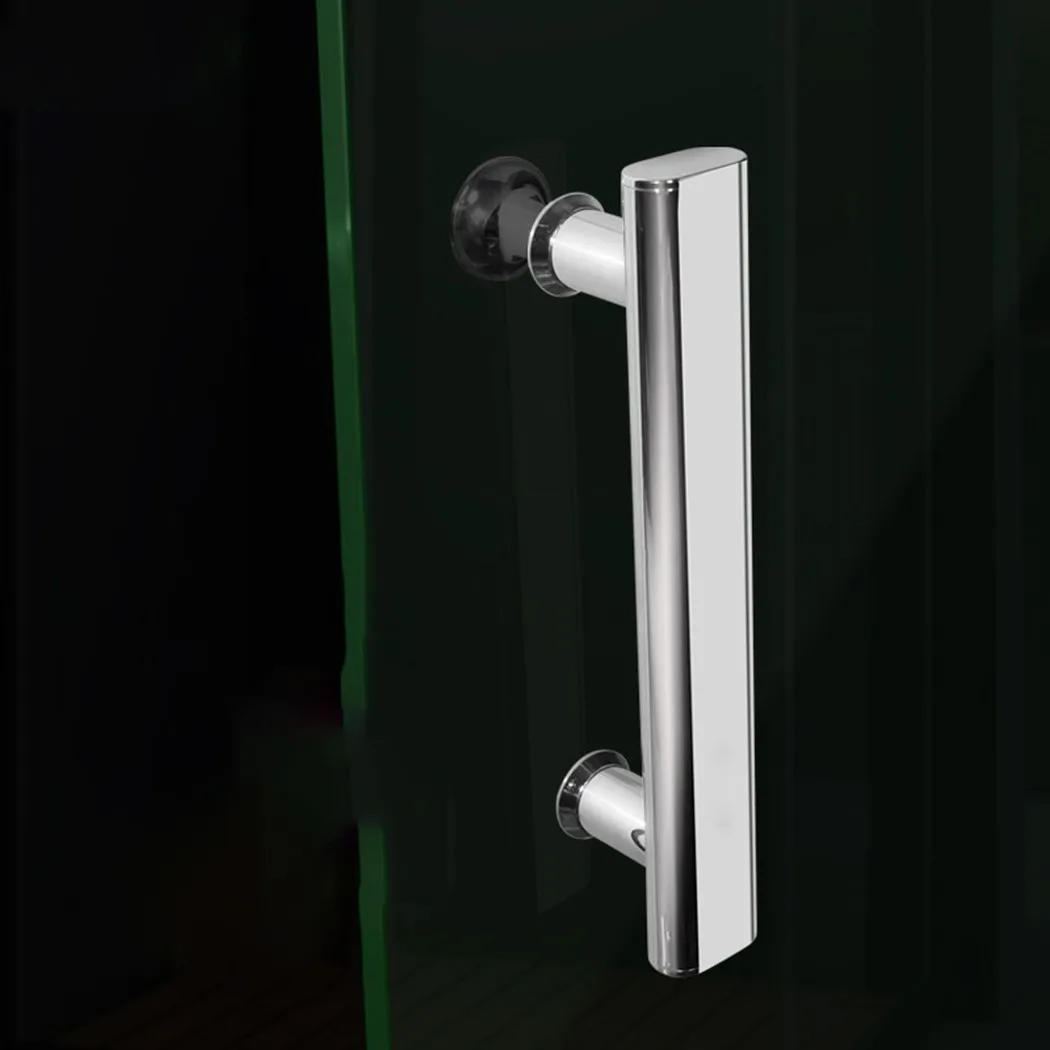 

Multi-purpose Door Handles 220mm Window Knobs Silver Stainless Steel For Glass Door Bathroom Furniture Drawer Hardware Handle